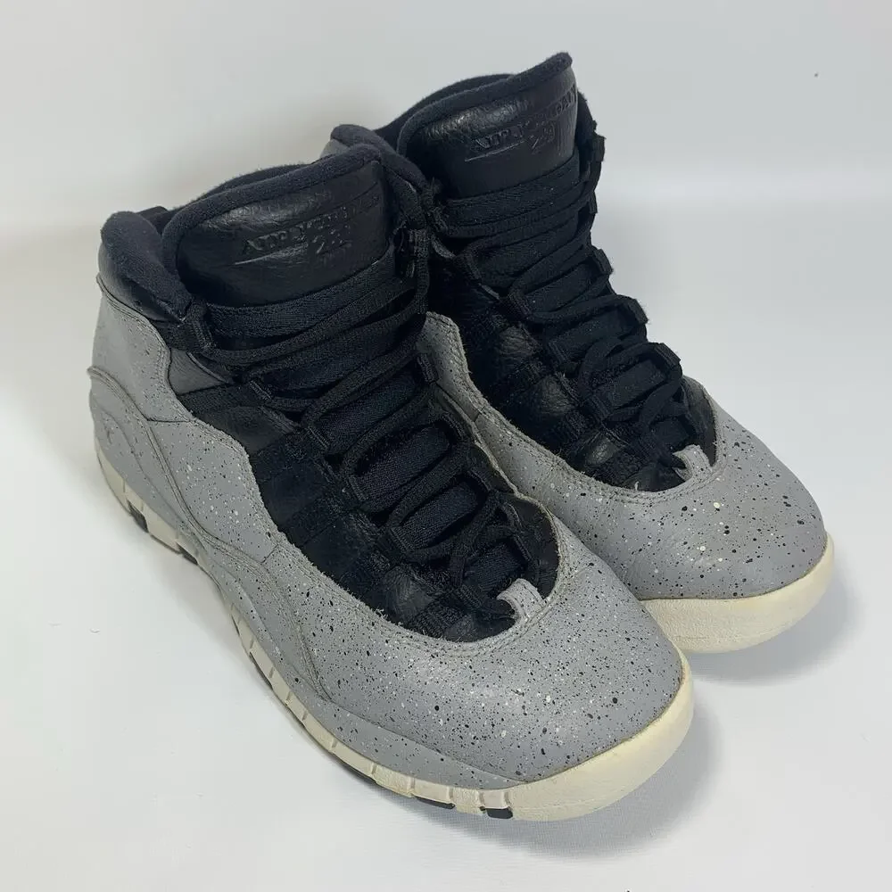 Nike Air Jordan 10 Retro Light Smoke Grey GS Size 6Y 310806-062